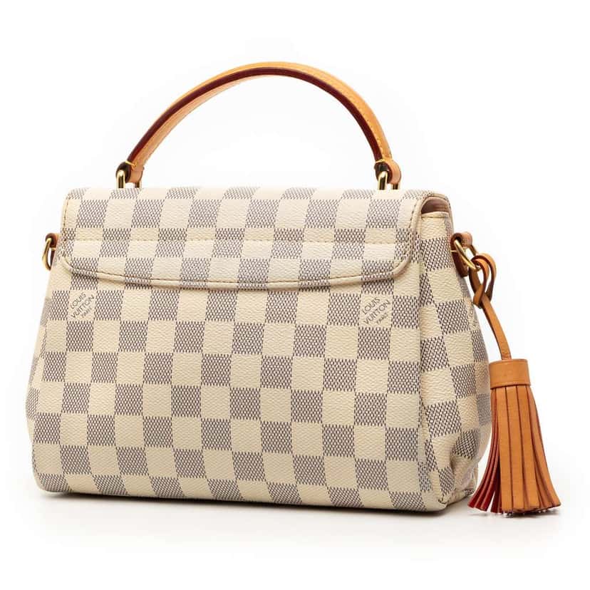 Louis Vuitton Damier Azur Croisette White Good condition - Back View