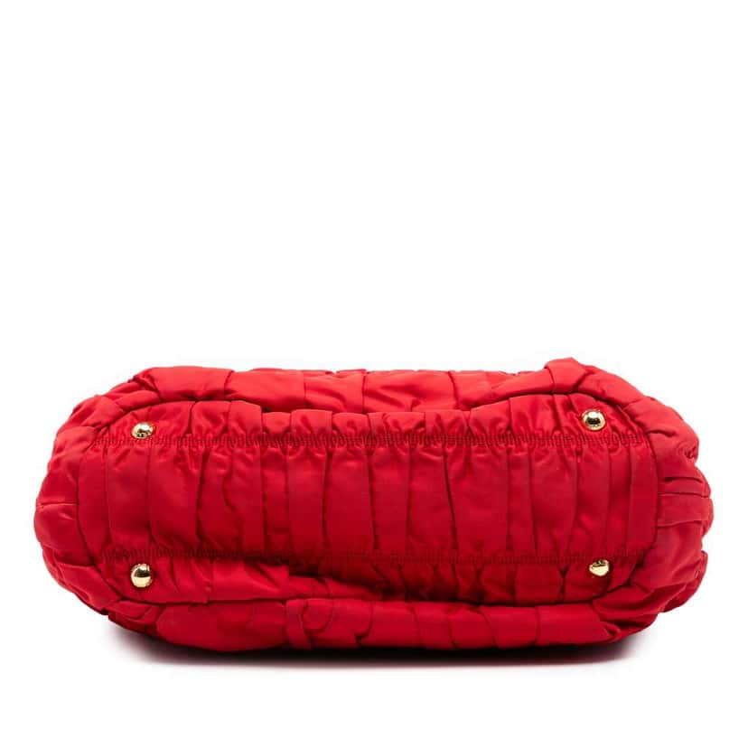 Prada Tessuto Gaufre Satchel Red Good condition - Inside View