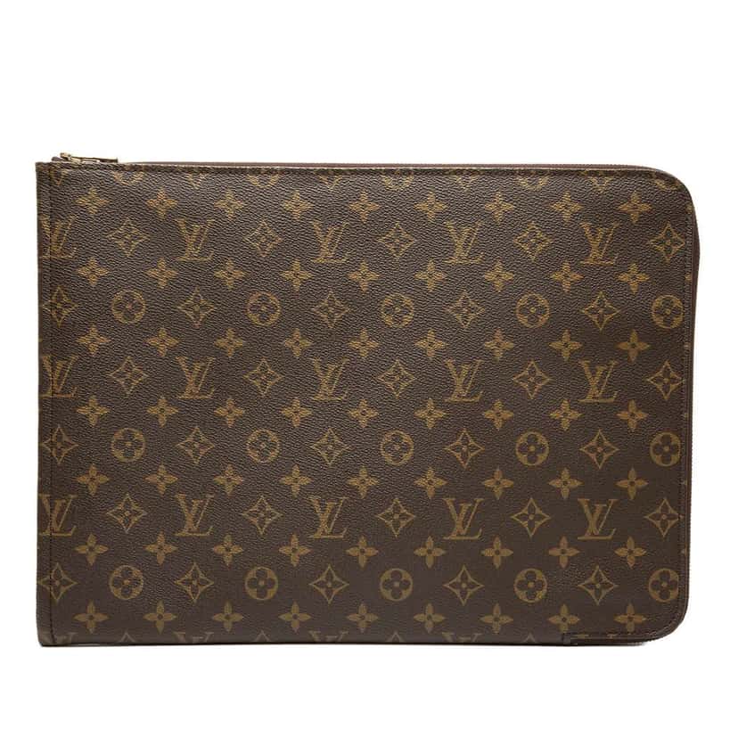Louis Vuitton Monogram Poche Documents Portfolio Brown Good condition - Front View