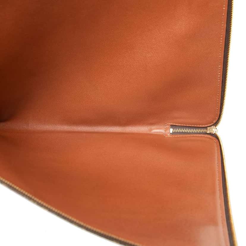 Louis Vuitton Monogram Poche Documents Portfolio Brown Good condition - Model View