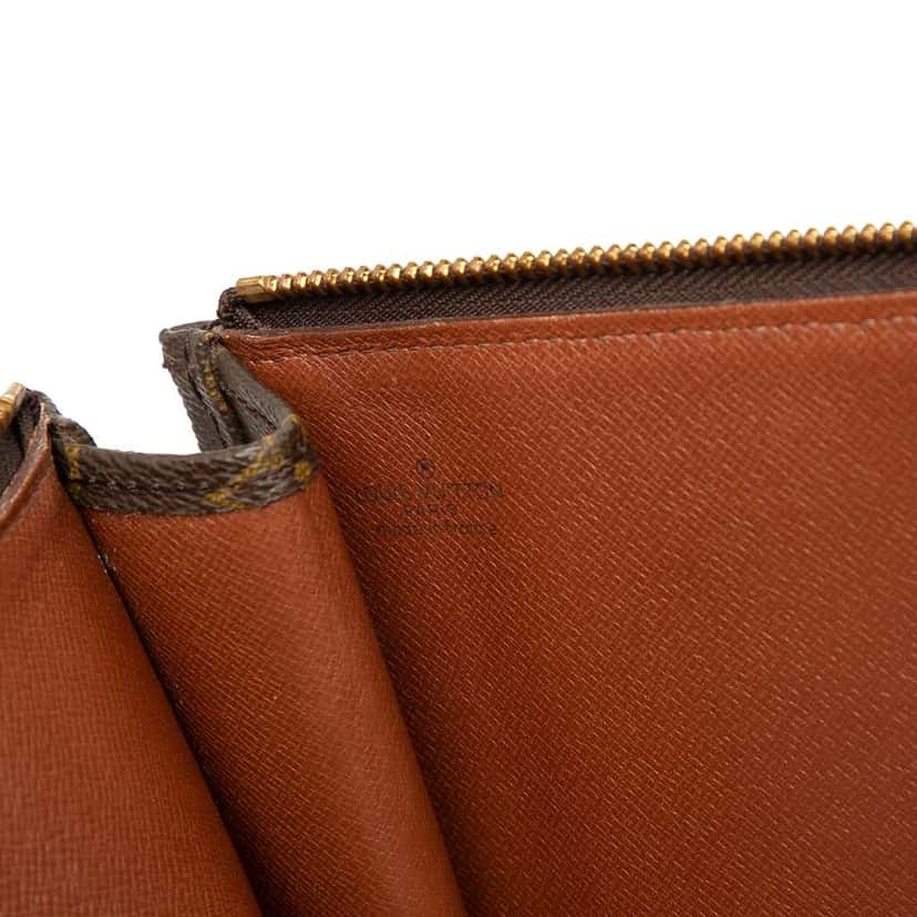 Louis Vuitton Monogram Poche Documents Portfolio Brown Good condition - Box View