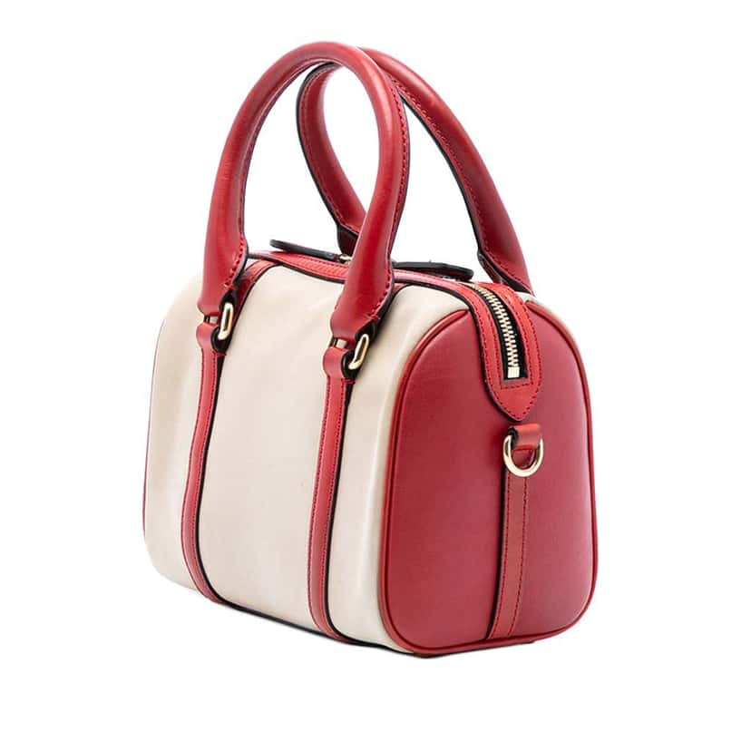 Burberry Small Canvas Alchester Bowling Bag Brown Canvas Very good condition - Back View