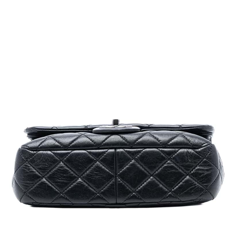 Chanel Paris Dallas Small Quilted Calfskin Flap Black Leather Good condition - Inside View