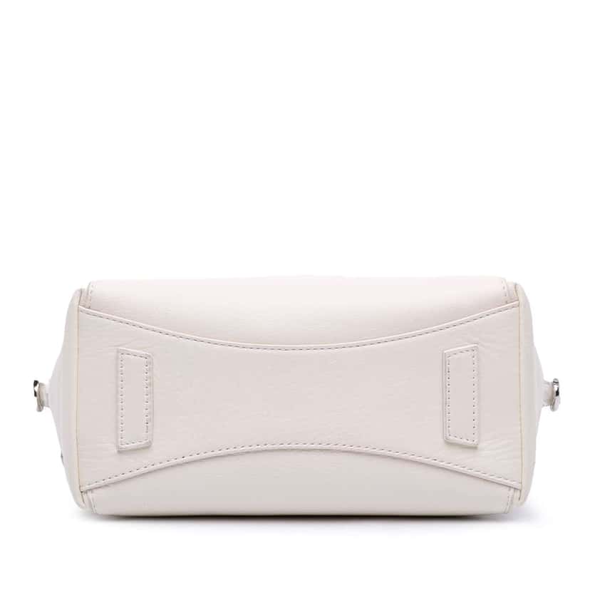 Givenchy Mini Calfskin Antigona Sport Satchel White Leather Good condition - Inside View
