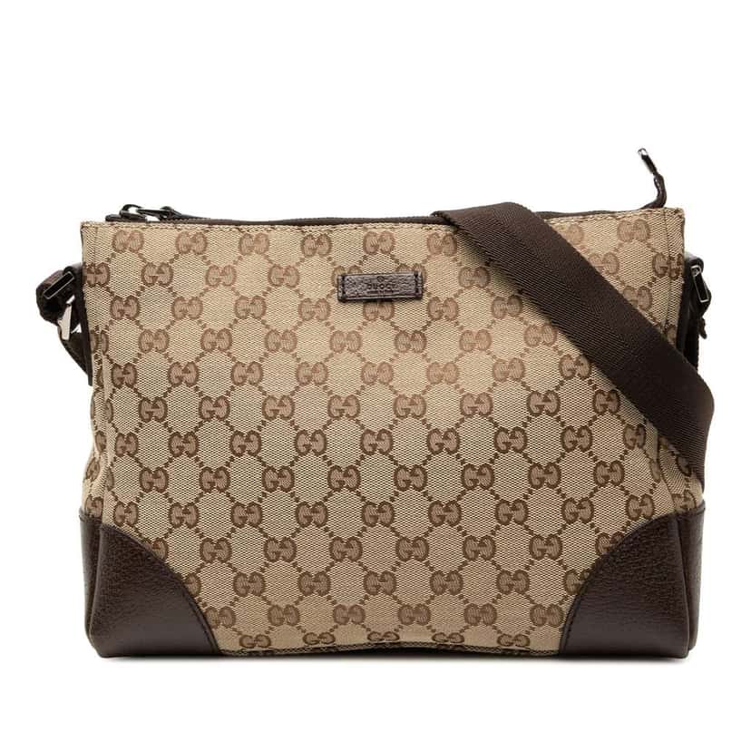 Gucci GG Canvas Crossbody Brown Canvas Good condition - Front View