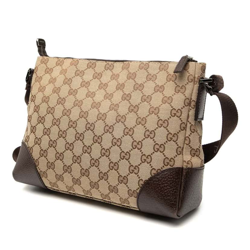 Gucci GG Canvas Crossbody Brown Canvas Good condition - Back View