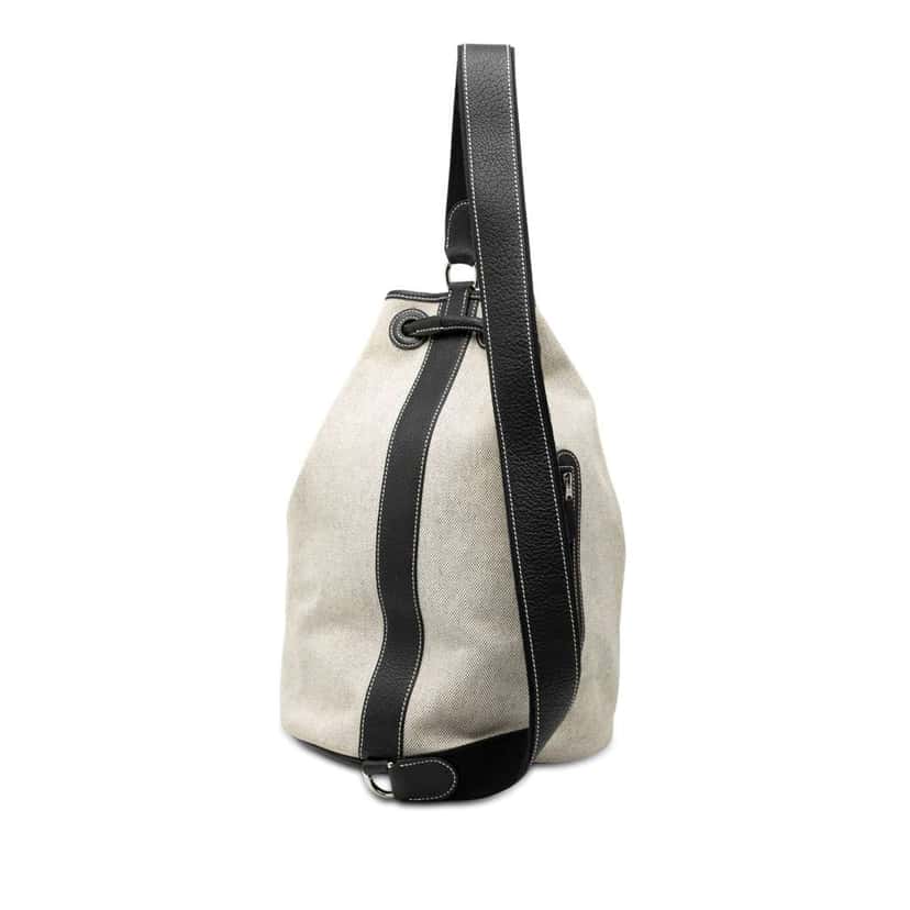 Hermès Toile Negonda Recif MM Backpack Grey Canvas Good condition - Back View