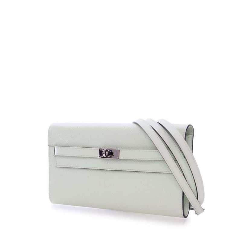 Hermès Epsom Kelly To Go Wallet Green Leather Good condition - Back View