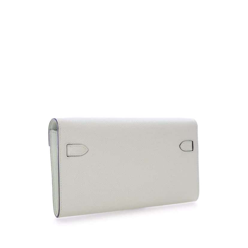 Hermès Epsom Kelly To Go Wallet Green Leather Good condition - Model View