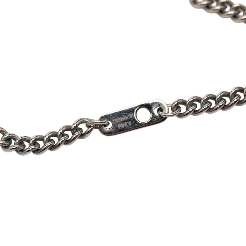 Louis Vuitton Silver Plated Gambling Plate Necklace Silver Silver Good condition - Box View