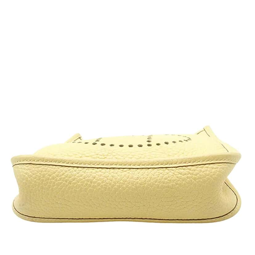 Hermès Clemence Evelyne TPM Yellow Leather Good condition - Inside View