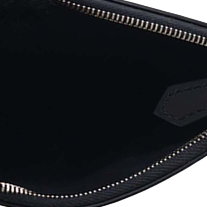 Fendi Leather Pearl Studded Triplette Clutch Black Leather Very good condition - Box View