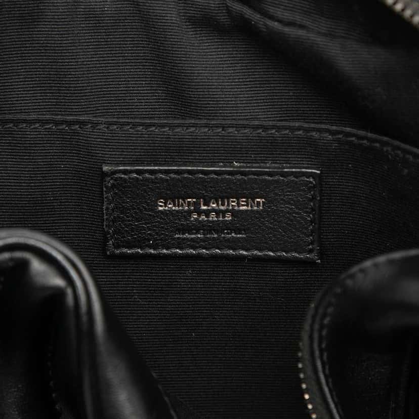 Saint Laurent Chevron Calfskin Monogram Monochrome Lou Camera Bag Black Leather Good condition - Box View