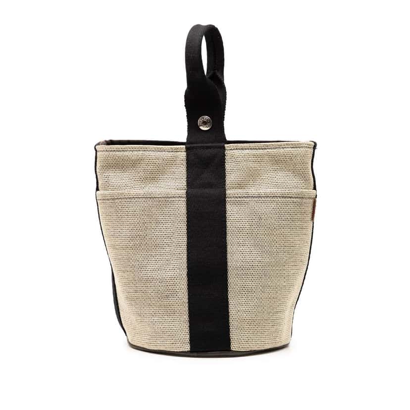 Hermès Toile Saxo PM Brown Canvas Very good condition - Front View