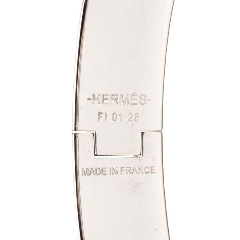 Hermès Narrow Enamel Clic H Bracelet PM Orange Good condition - Model View