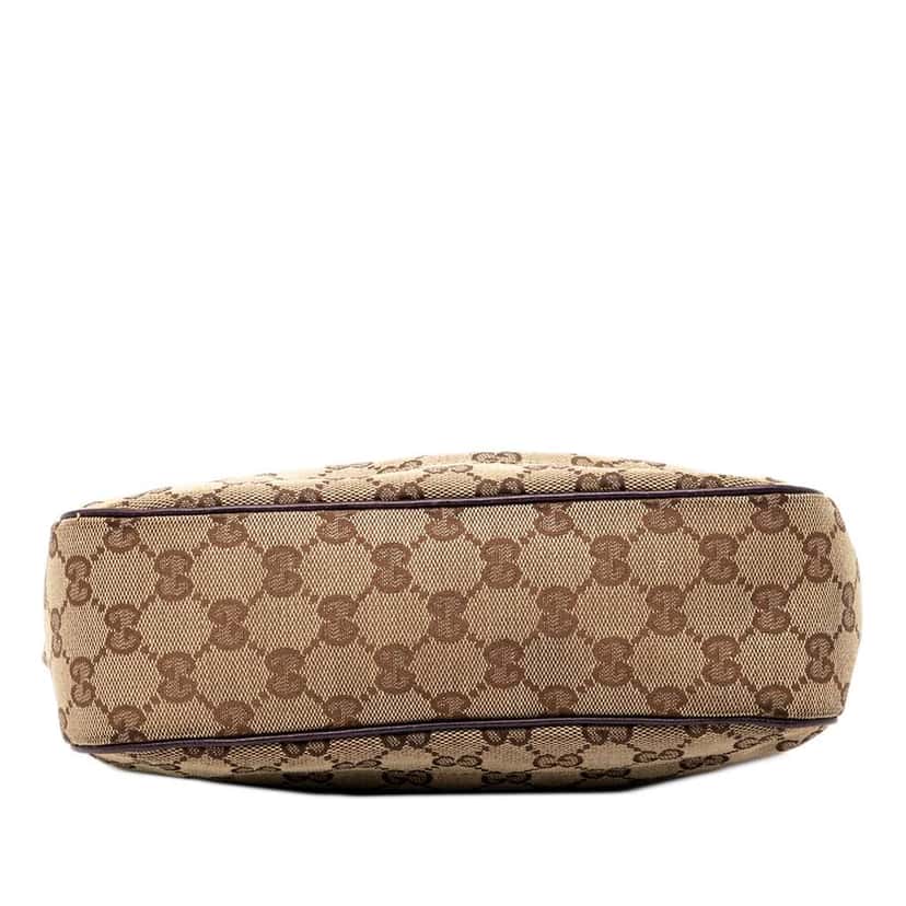 Gucci GG Canvas Jackie Tote Brown Canvas Good condition - Inside View