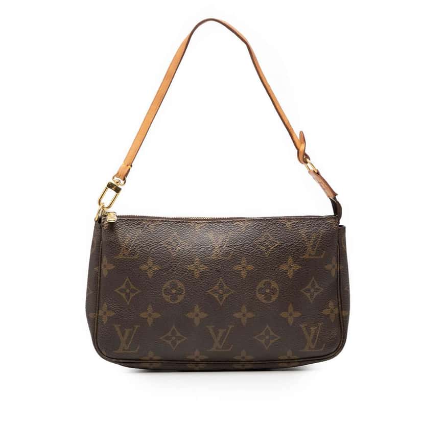 Louis Vuitton Monogram Pochette Accessoires Brown Fair condition - Front View