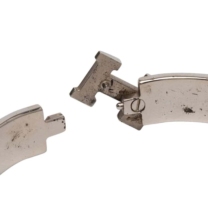 Hermès Narrow Enamel Clic H Bracelet PM Black Good condition - Box View