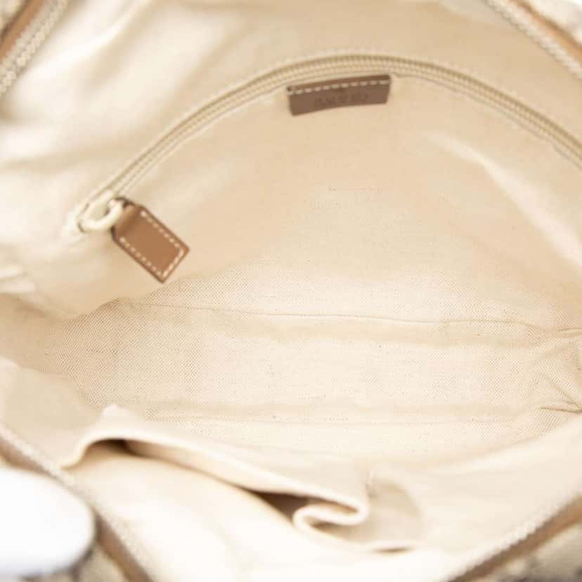 Gucci Diamante Coated Canvas Zip Crossbody Brown Canvas Very good condition - Model View