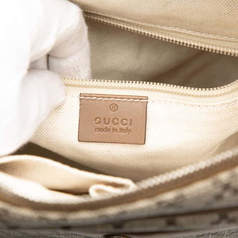 Gucci Diamante Coated Canvas Zip Crossbody Brown Canvas Very good condition - Box View