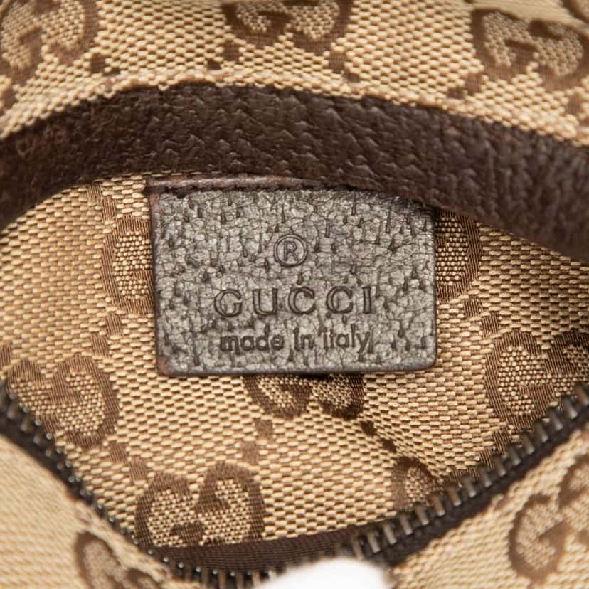 Gucci GG Canvas Double Pocket Belt Bag Brown Canvas Very good condition - Box View