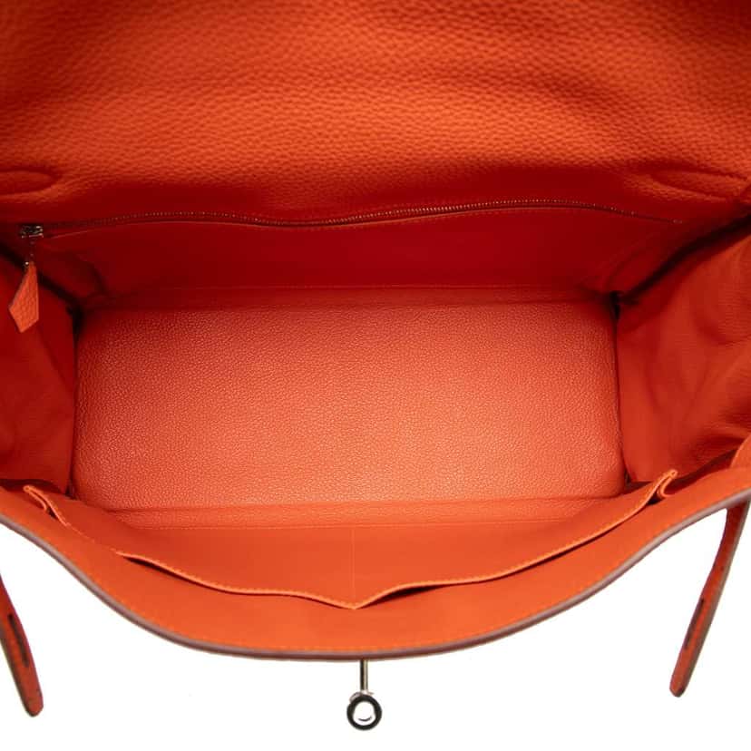 Hermès Togo Kelly II Retourne 35 Orange Leather Good condition - Model View