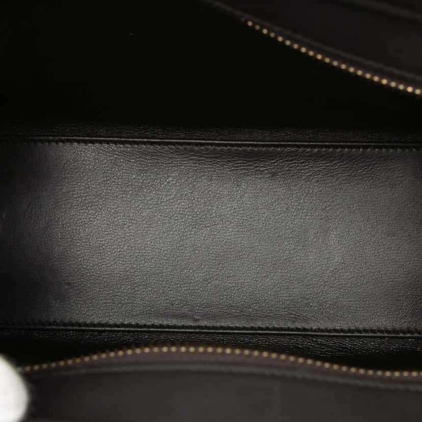 Celine Nano Tricolor Nubuck and Drummed Calfskin Luggage Tote Brown Leather Very good condition - Model View