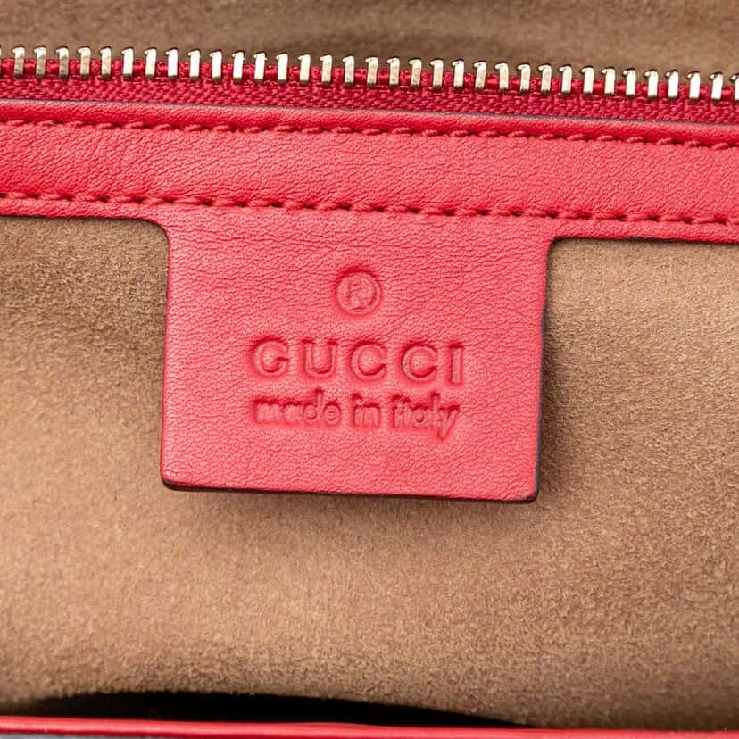 Gucci Medium GG Supreme Padlock Shoulder Bag Brown Canvas Very good condition - Box View