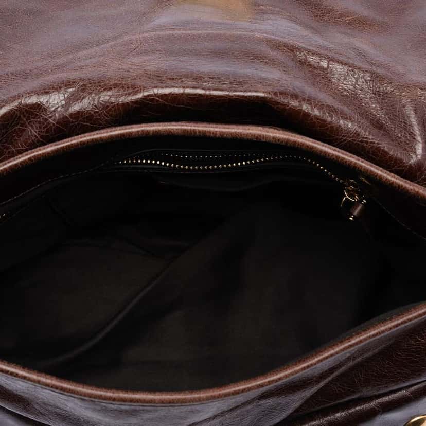 Miu Miu Matelasse Nappa Coffer Hobo Brown Leather Good condition - Model View