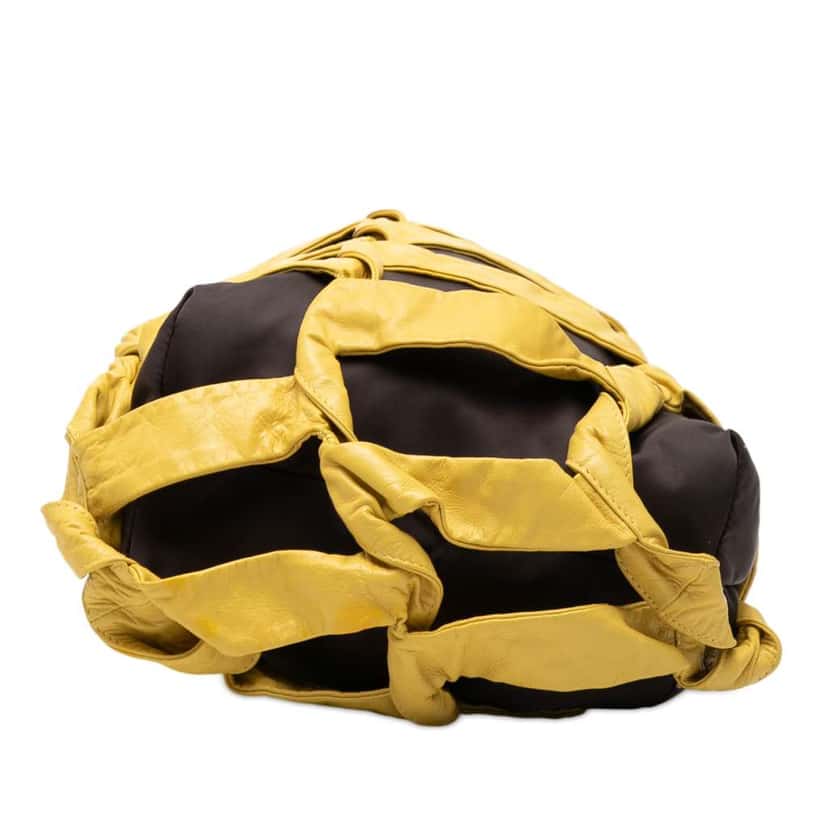 Bottega Veneta Nylon BV Tape Bucket Bag Black Very good condition - Inside View