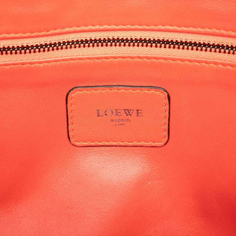 Loewe Tricolor Leather Amazona 36 Orange Leather Very good condition - Box View