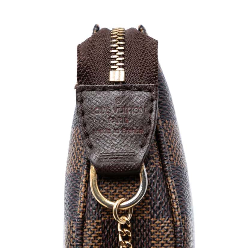 Louis Vuitton Damier Ebene Mini Pochette Accessoires Brown Very good condition - Box View