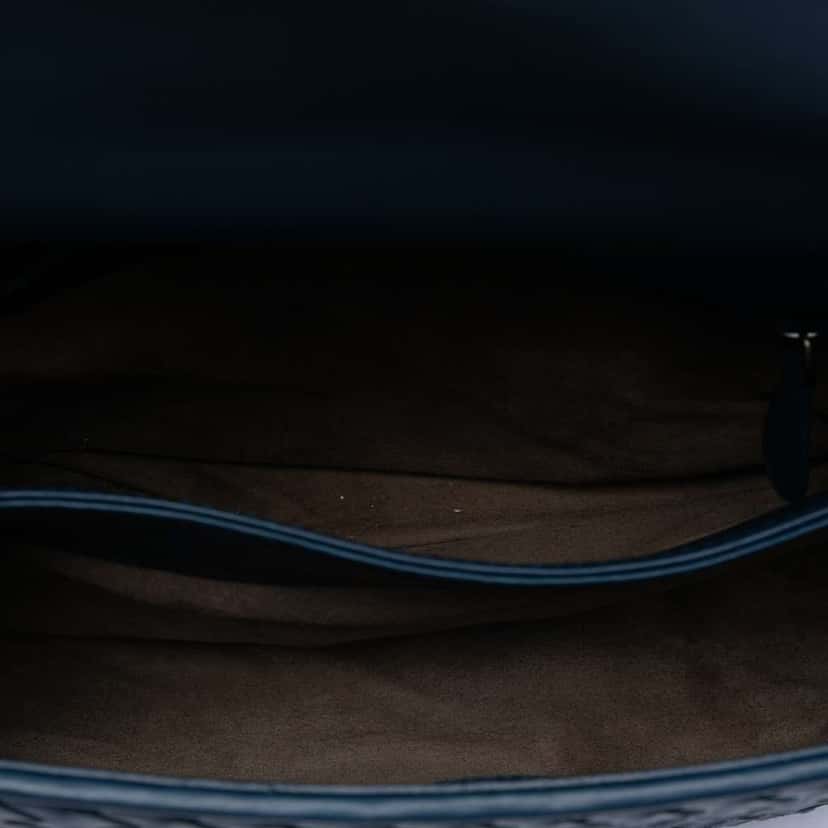 Bottega Veneta Small Nappa Intrecciato Olimpia Crossbody Blue Leather Good condition - Model View