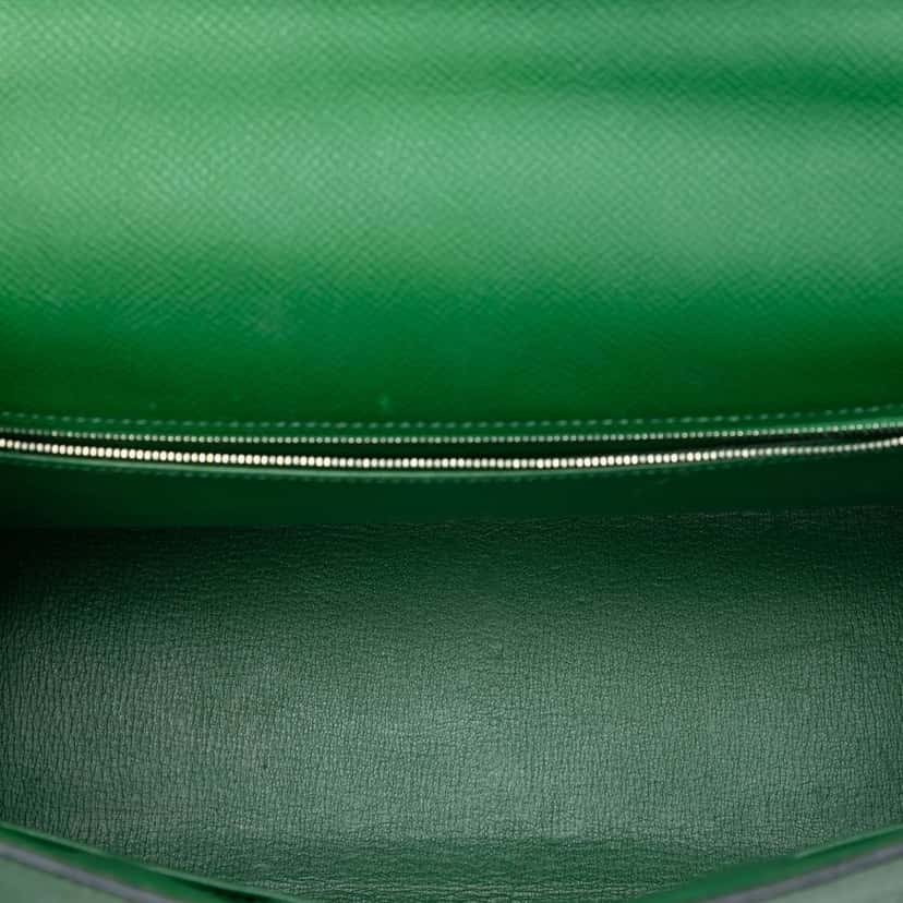 Hermès Epsom Kelly II Sellier 35 Green Leather Good condition - Model View