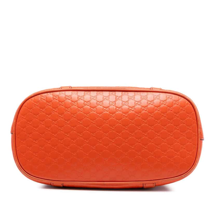 Gucci Mini Microguccissima Dome Satchel Orange Leather Very good condition - Inside View