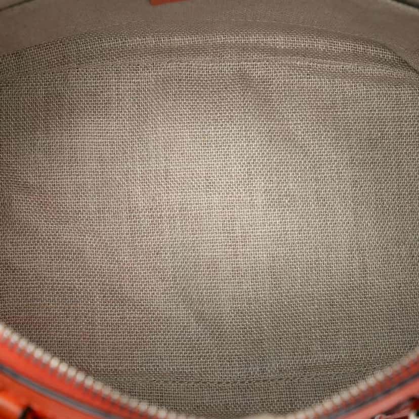 Gucci Mini Microguccissima Dome Satchel Orange Leather Very good condition - Model View