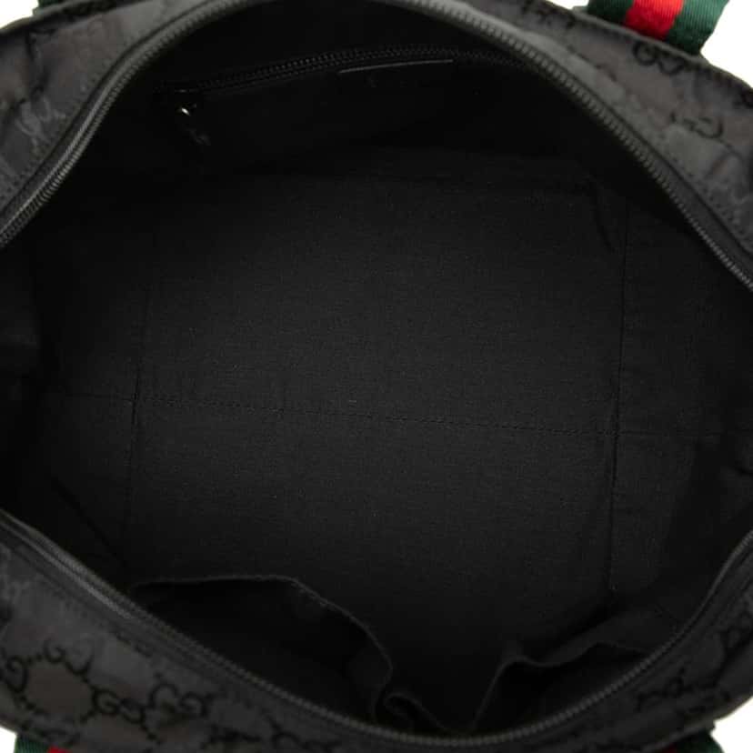 Gucci GG Nylon Web Tote Black Very good condition - Model View