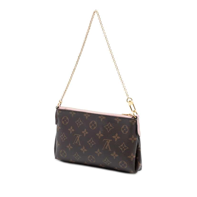 Louis Vuitton Monogram Pallas Clutch Brown Very good condition - Back View