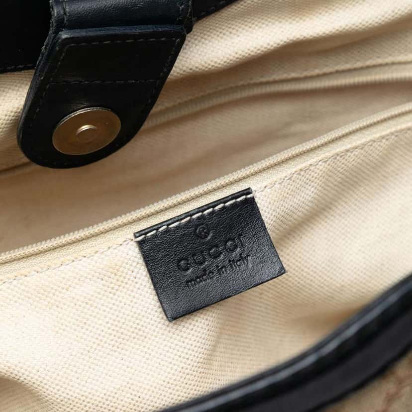 Gucci Medium Diamante Canvas Sukey Tote Brown Canvas Very good condition - Box View
