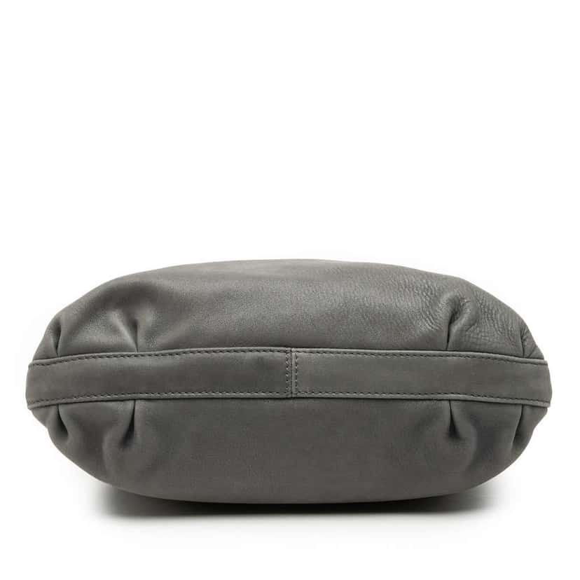 Fendi Nubuck FF Chains Tote Grey Leather Very good condition - Inside View