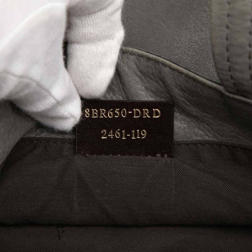 Fendi Nubuck FF Chains Tote Grey Leather Very good condition - Box View