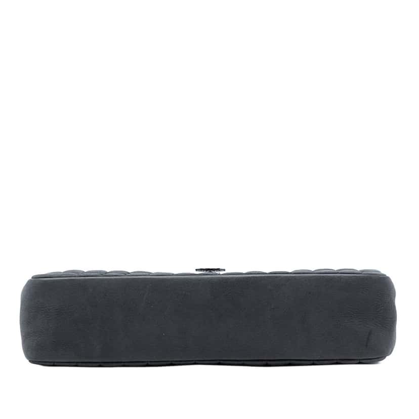 Chanel Chocolate Bar Iridescent Calfskin Bubble Flap Grey Leather Good condition - Inside View