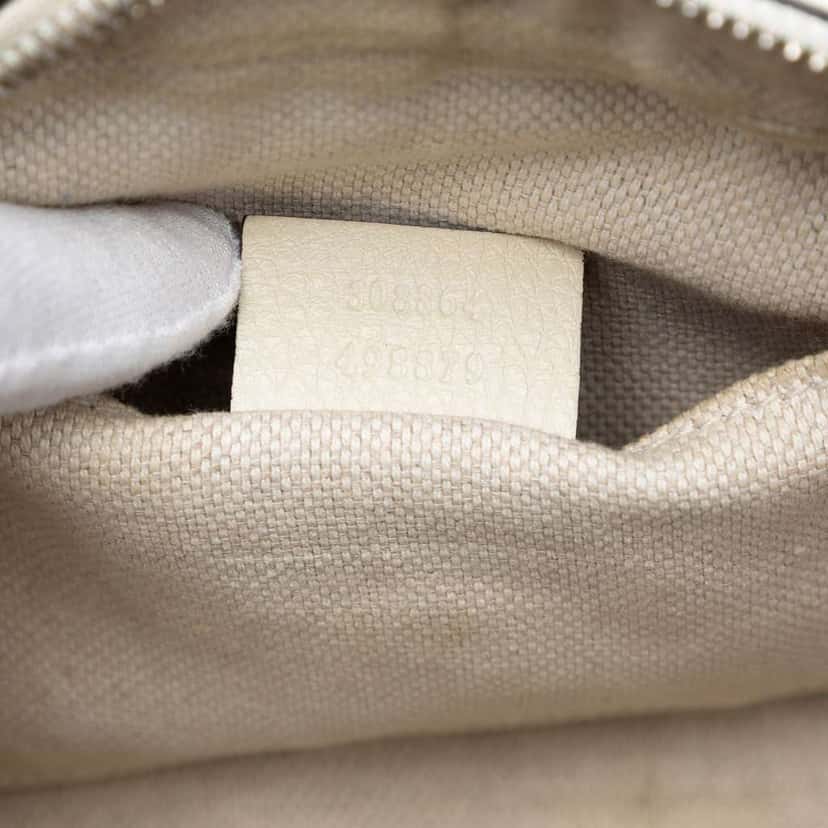 Gucci Leather Soho Disco Crossbody White Leather Very good condition - Box View