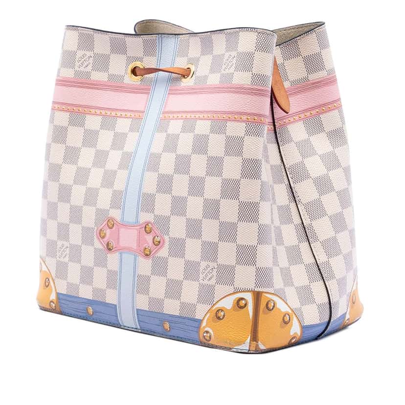 Louis Vuitton Damier Azur Summer Trunks Neonoe White Very good condition - Back View