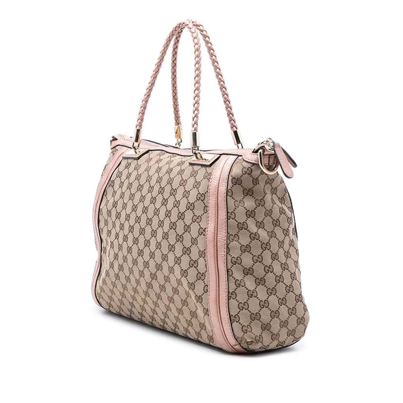 Gucci GG Canvas Bella Convertible Tote Brown Canvas Very good condition - Back View