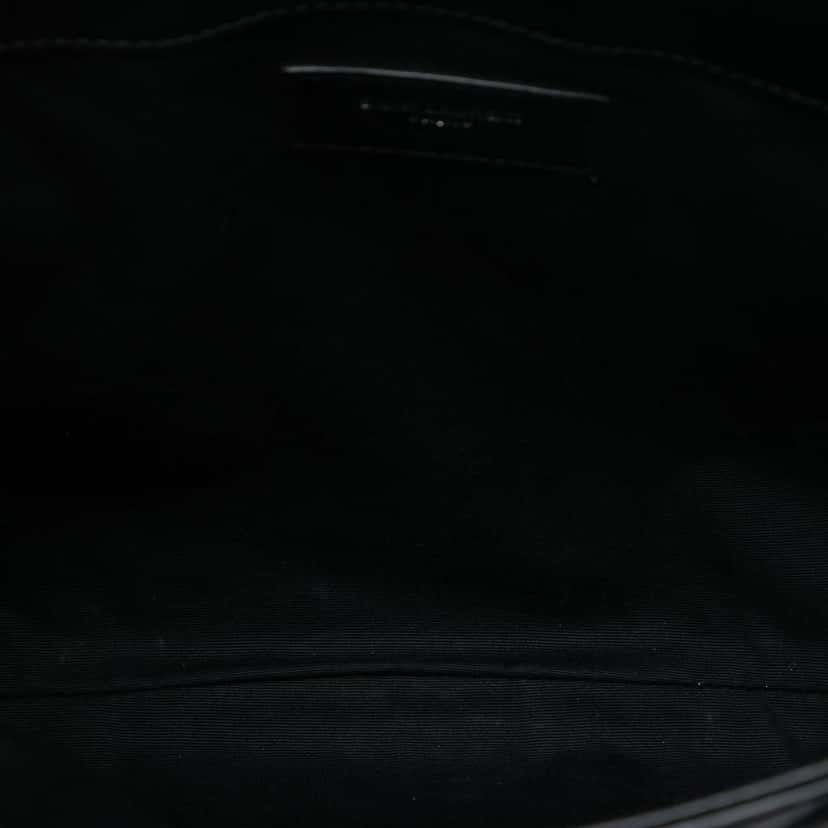 Saint Laurent Matelasse Calfskin Monogram LouLou Document Clutch Black Leather Very good condition - Model View