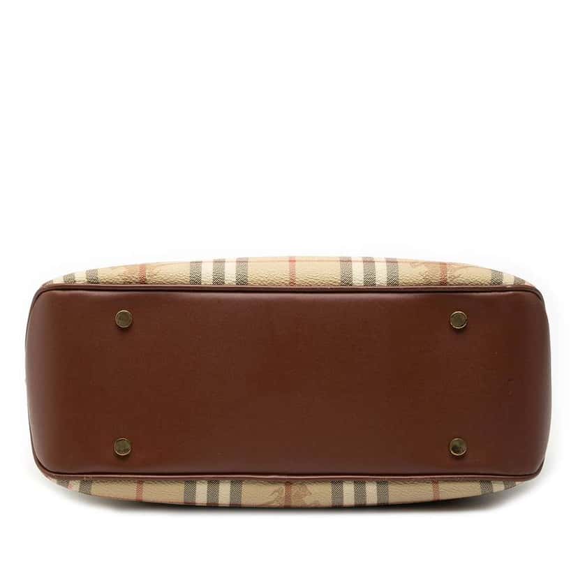 Burberry Haymarket Check Coated Canvas Tote Brown Canvas Very good condition - Inside View