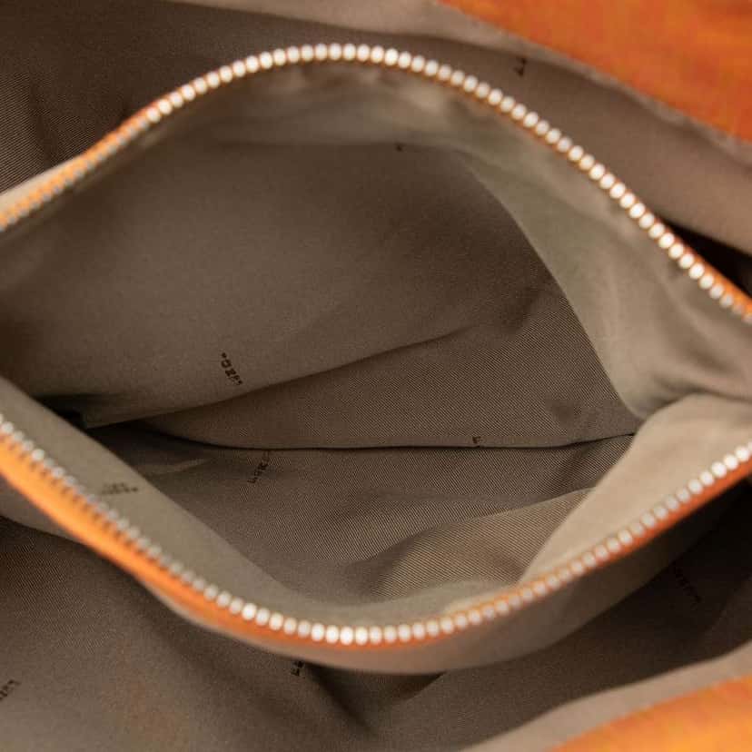 Fendi Zucchino Canvas Tote Orange Canvas Very good condition - Model View