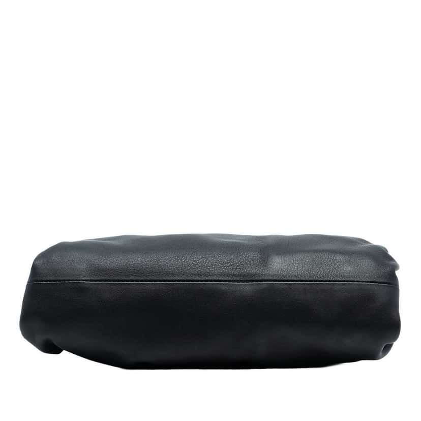 Bottega Veneta Lambskin The Pouch Black Leather Very good condition - Inside View