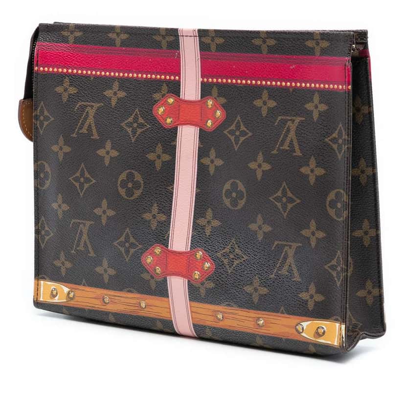 Louis Vuitton Monogram Summer Trunks Toiletry Pouch 26 Brown Very good condition - Back View